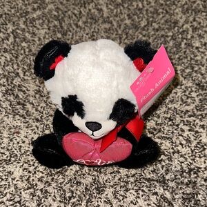 Cute Panda Plush with Heart